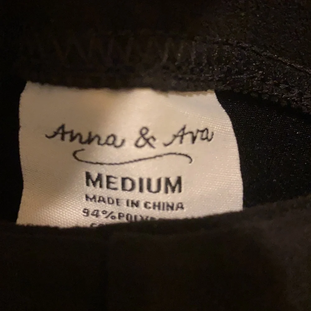 Faux suede leggings, NWT, Black - Picture 3 of 9